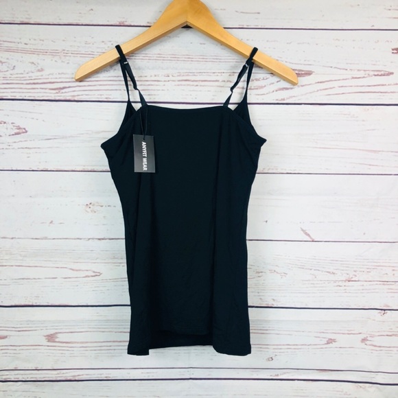 💝ANYFIT🎁 Black Padded Spaghetti Strap Size Large - Picture 4 of 4